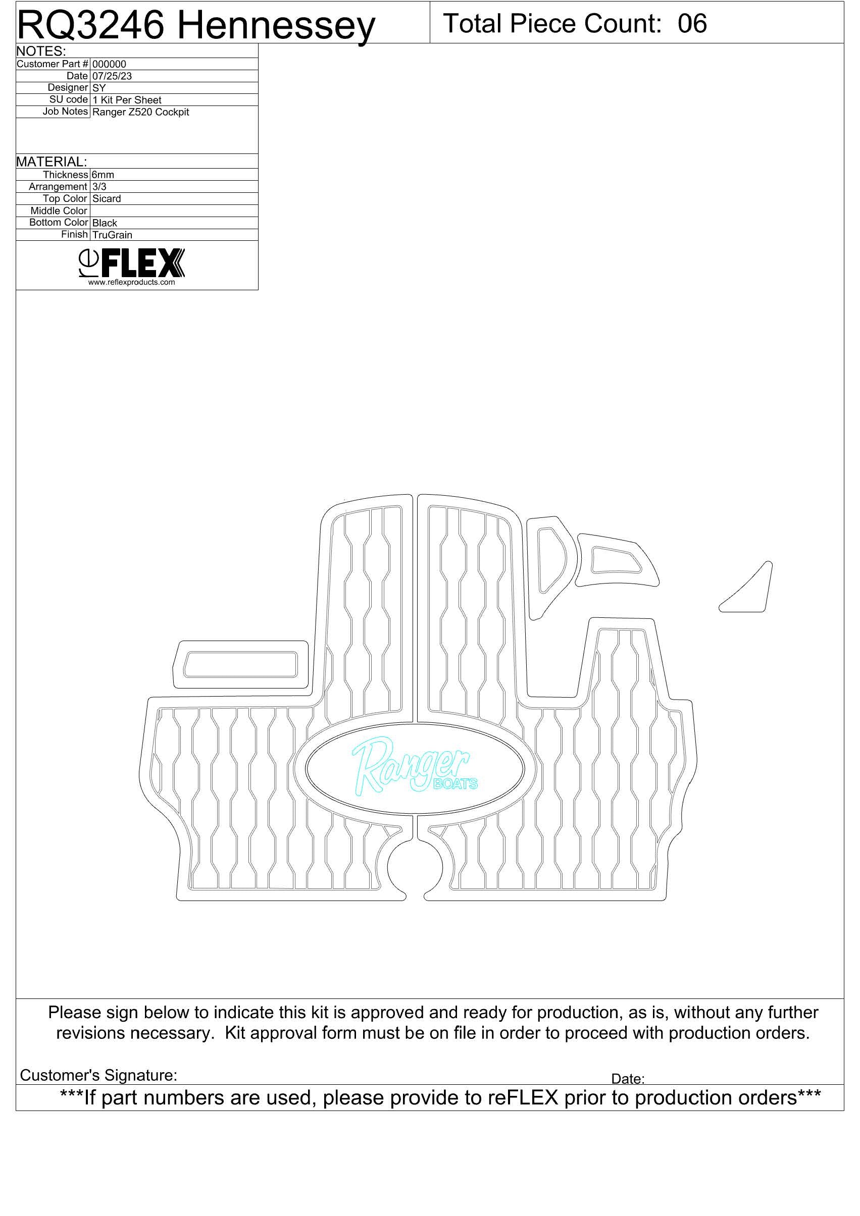 H.O.E ULTA MAT COCKPIT KIT for 2009 Ranger Z520 Bass Boat - Non-Slip Flooring & Comfort Upgrade for Fishing Enthusiasts