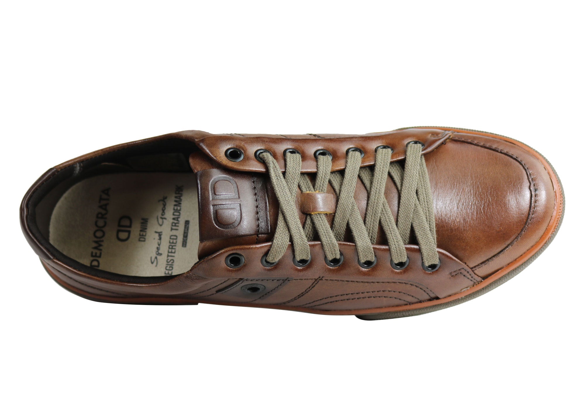 Democrata Voice Men's Leather Lace-Up Casual Shoes - Handcrafted in Brazil - Perfect for Work, Travel & Everyday Wear