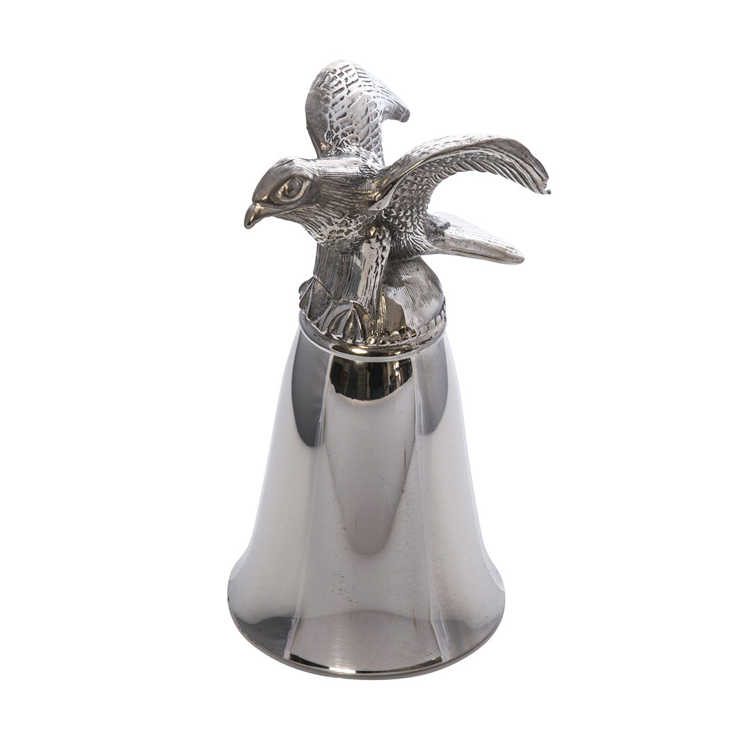 Vintage Pewter Eagle Stirrup Cup Jigger 2.5oz - Perfect for Whiskey, Bourbon & Cocktail Measurements - Great for Home Bars, Parties & Equestrian Gifts