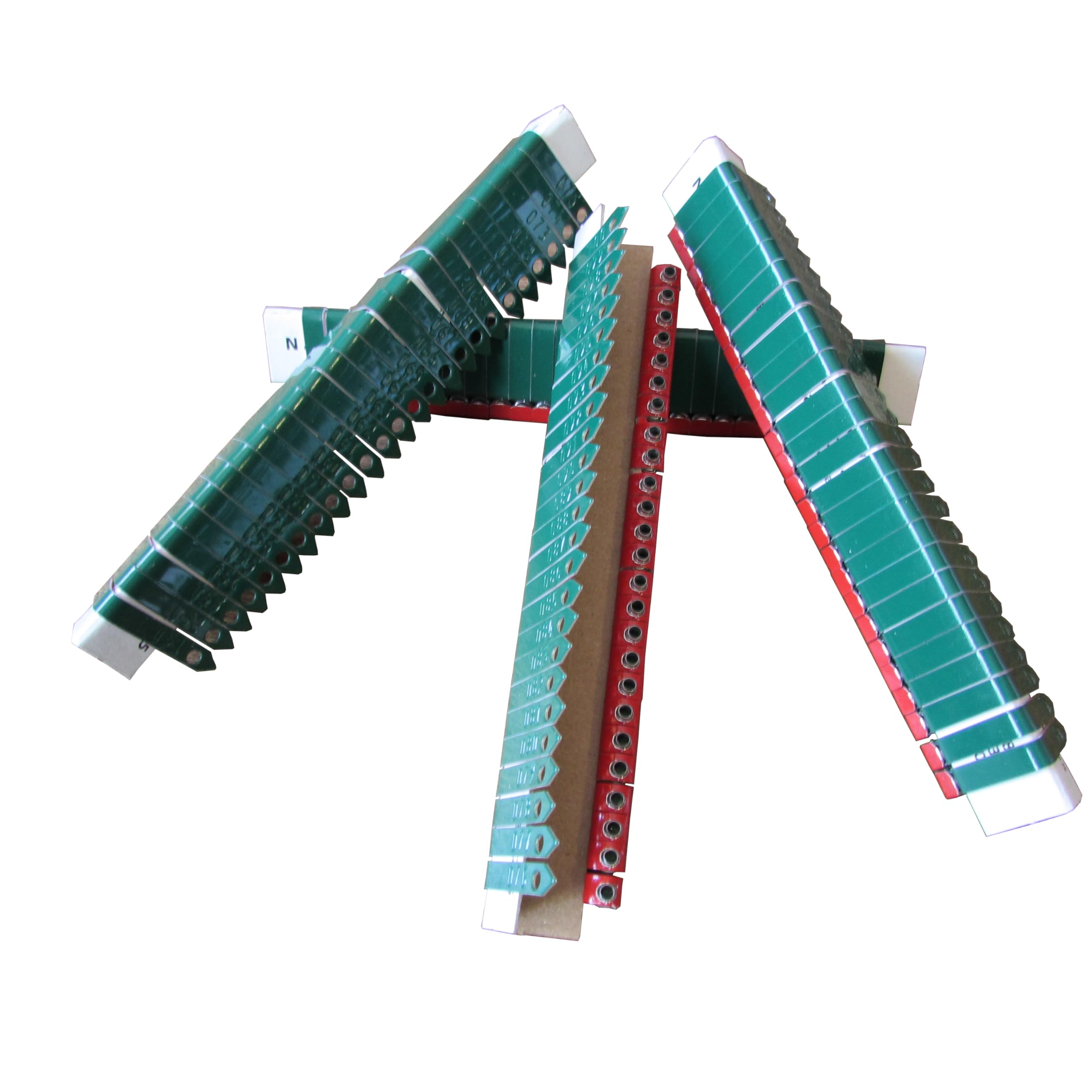 Customized Chicken Zip Wing Bands - 100 Pack in Green | Poultry Identification & Tracking Bands for Farm, Backyard Chickens, and Bird Research