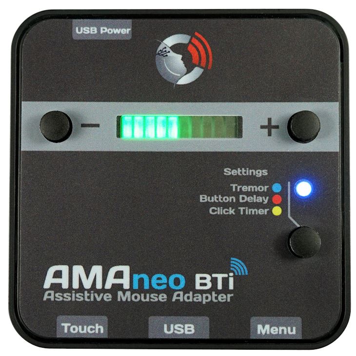 AMAneo BTi Assistive Mouse Adapter for iOS - Wireless Bluetooth Mouse Controller for iPad & iPhone | Perfect for Gaming, Graphic Design & Accessibility Needs