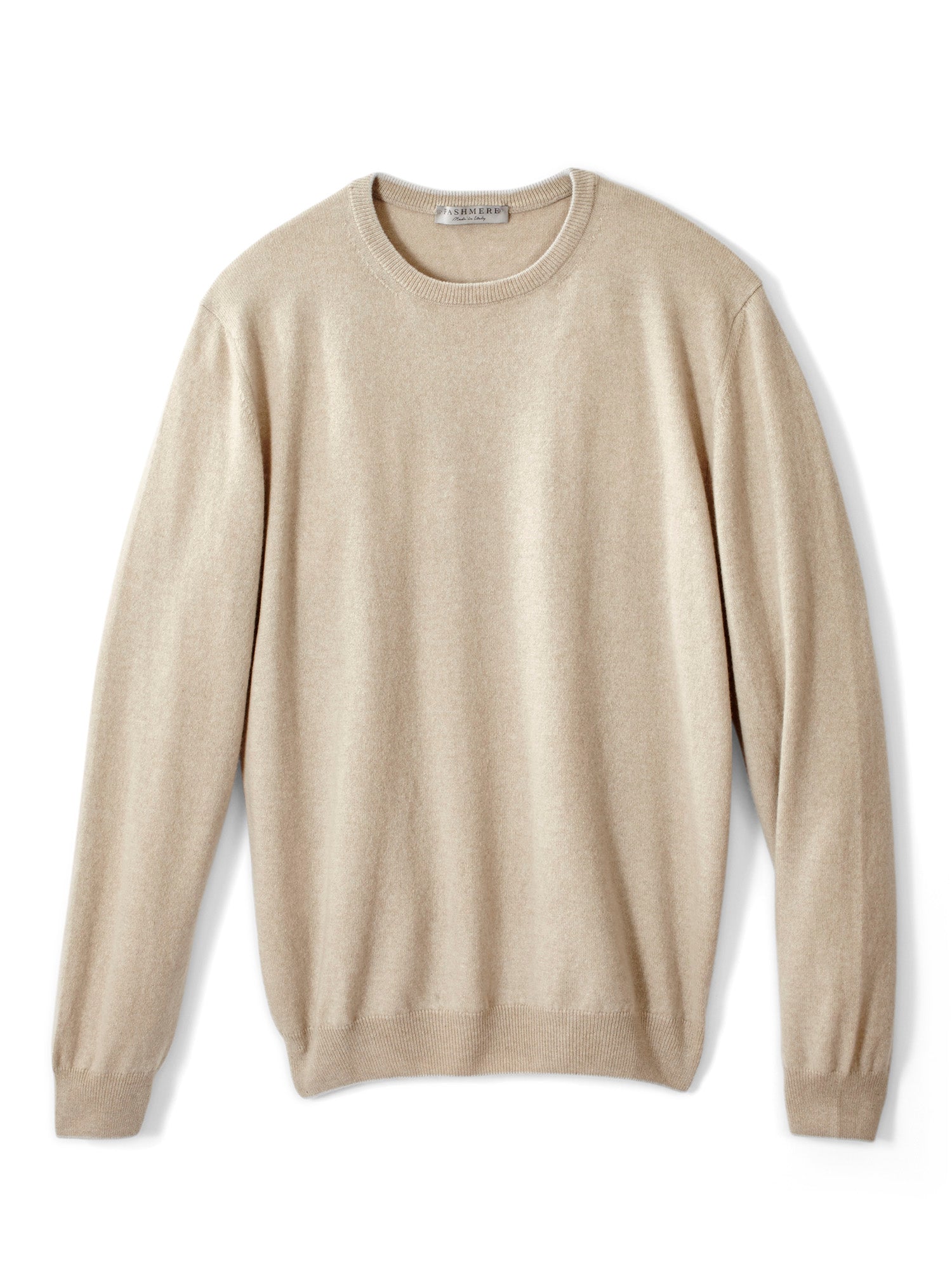 John Contrast Crew Cashmere Sweater for Men - Soft & Warm Luxury Knitwear - Perfect for Winter, Office & Casual Outfits