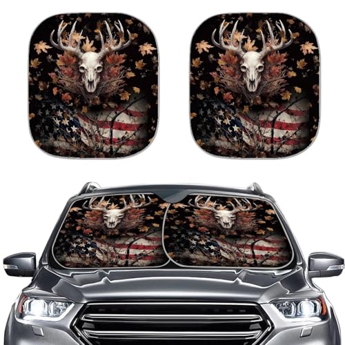 American Flag Maple Leaf Elk