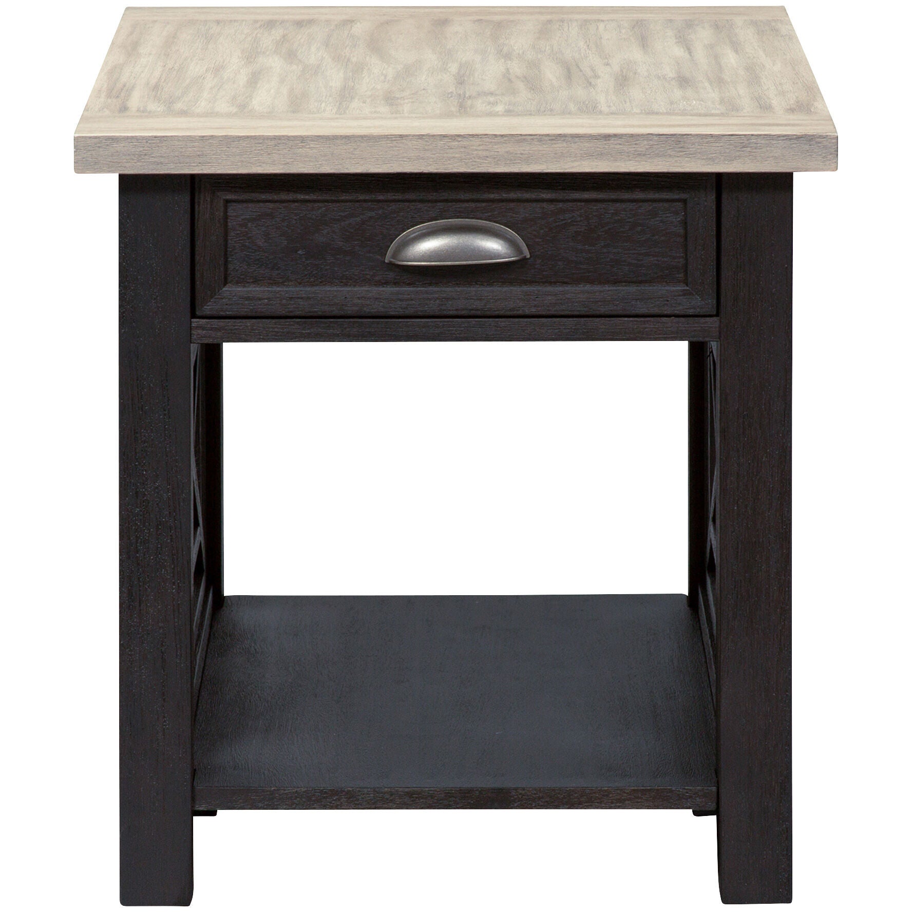 Heatherbrook End Table - Modern Nightstand with Storage Shelf for Bedroom, Living Room & Office - Perfect for Lamps, Books & Decor