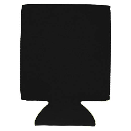 Premium Neoprene Collapsible Can Cooler (2 Pack, Black) - Insulated Beer & Soda Sleeves for Camping, Tailgating & Outdoor Parties