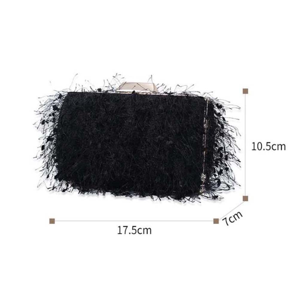 Elegant Women's Tassel Clutch Bag - Apricot Shoulder Purse for Wedding, Banquet & Evening Parties | Perfect for Formal Events, Date Nights & Special Occasions