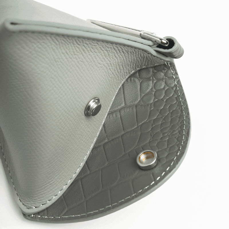 Premium Moonstone Leather Dog Poop Bag Holder with Reversible Design - Durable & Stylish for Walking, Hiking, and Outdoor Adventures