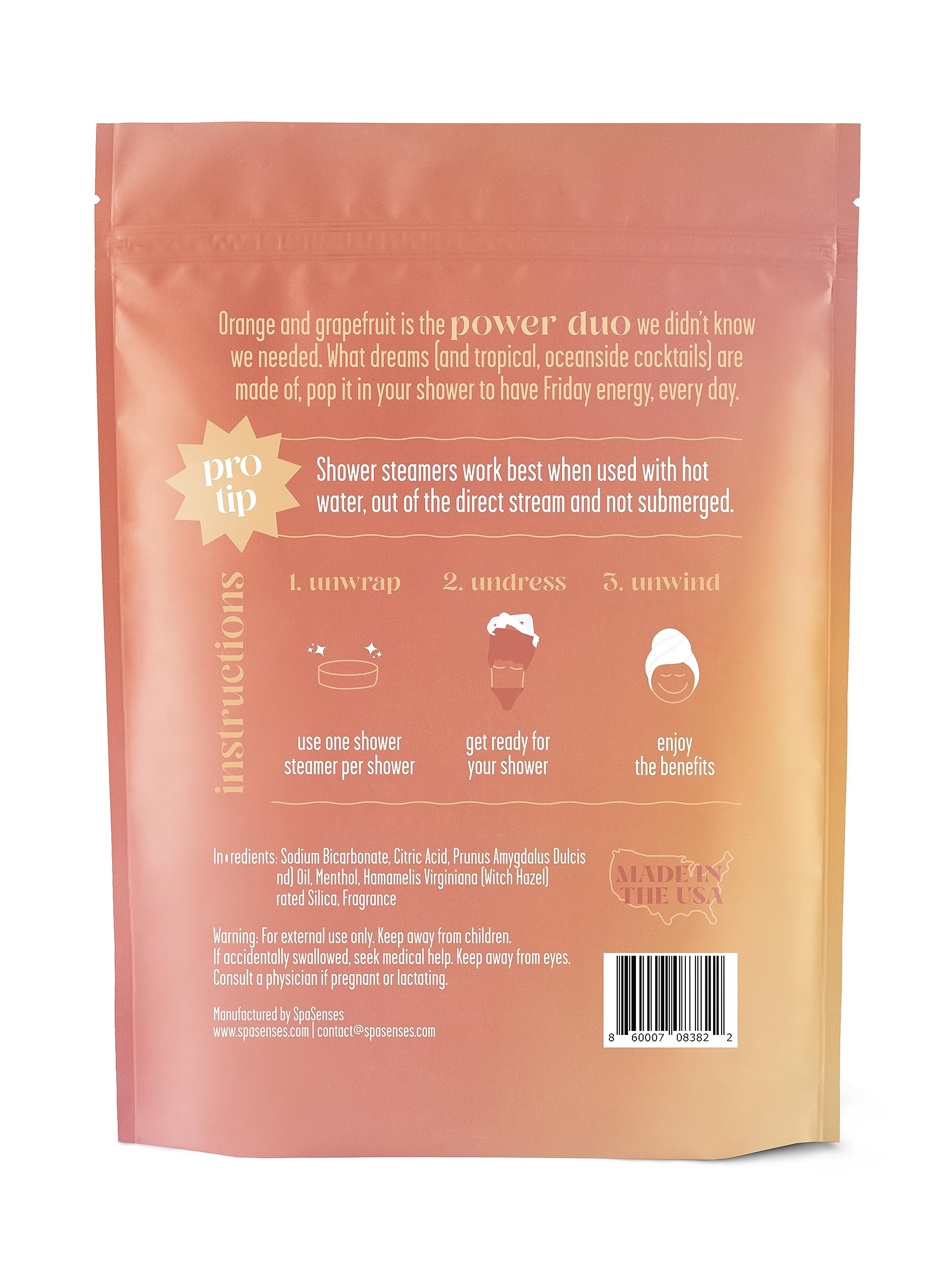 12-Pack Orange Grapefruit Mint Shower Steamers with Essential Oils | USA Made Aromatherapy Shower Bombs for Stress Relief & Energy Boost | Perfect Father's Day Gifts, Teacher Gifts, Self-Care Gifts for Women & Men | Enjoy Spa-Like Relaxation in Your Daily Shower Routine