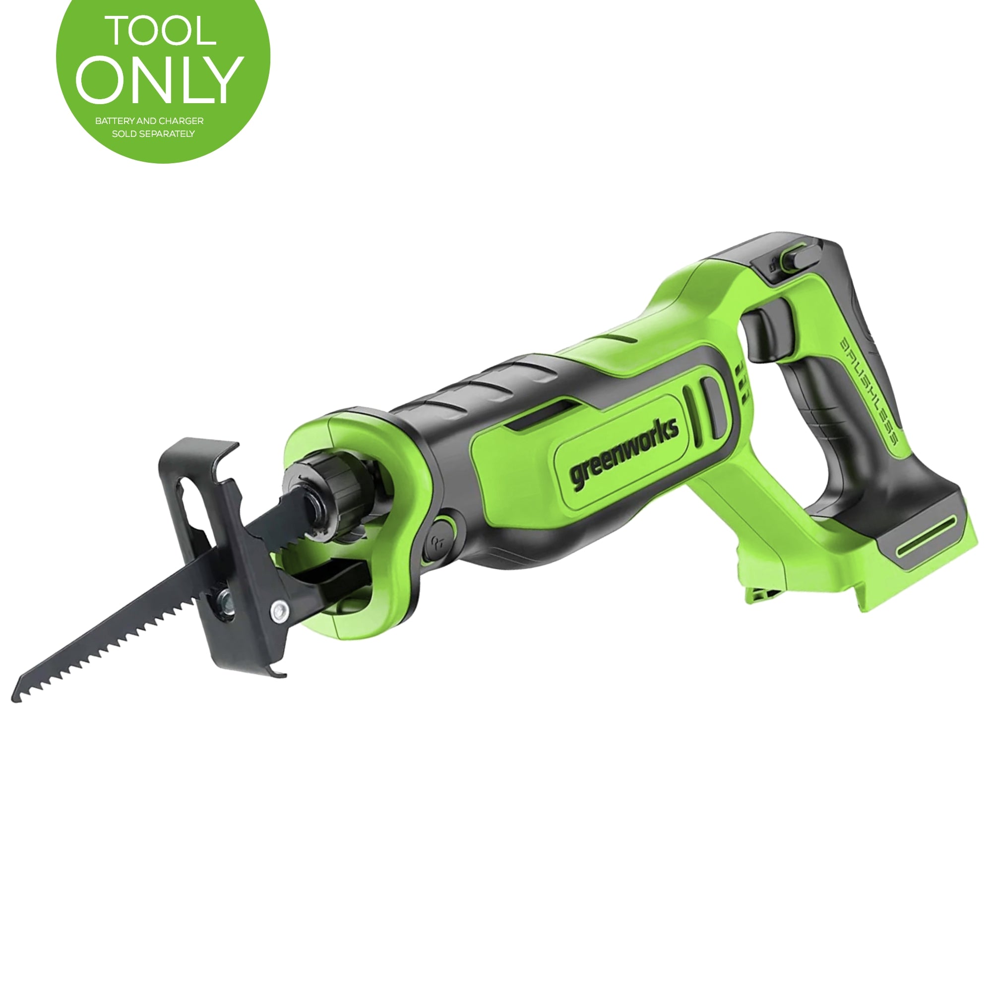 24V Cordless Reciprocating Saw - 6-Inch Cutting Tool (Tool Only) - Perfect for DIY Projects, Woodworking, and Demolition Tasks