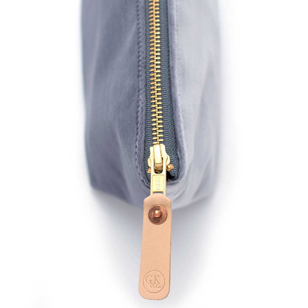 Luxury Velvet Travel Clutch for Women - Soft Cloudy Blue Wristlet Wallet for Vacation, Party & Evening Events | Perfect Gift for Bridesmaids & Best Friends