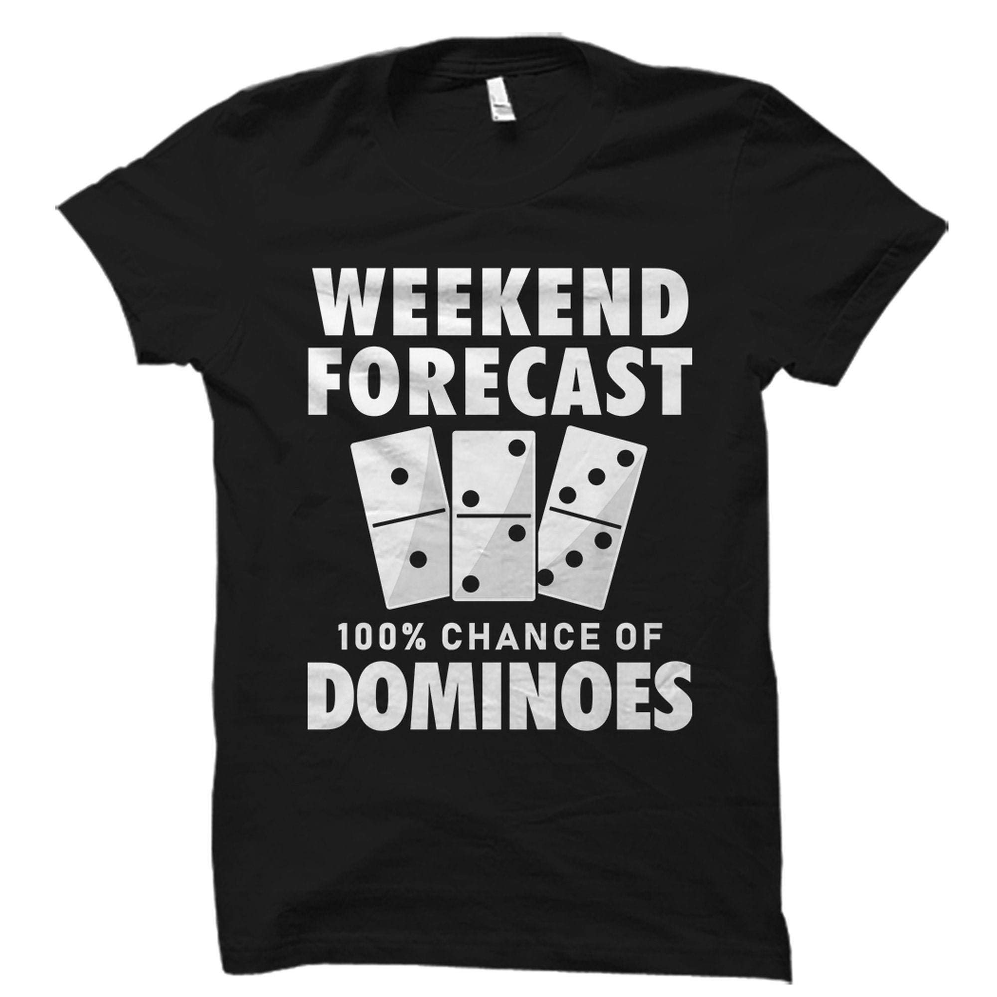 Dominoes Shirt for Men & Women - Funny Domino Player Gift Idea - Black Casual T-Shirt for Game Night, Domino Lovers & Board Game Enthusiasts
