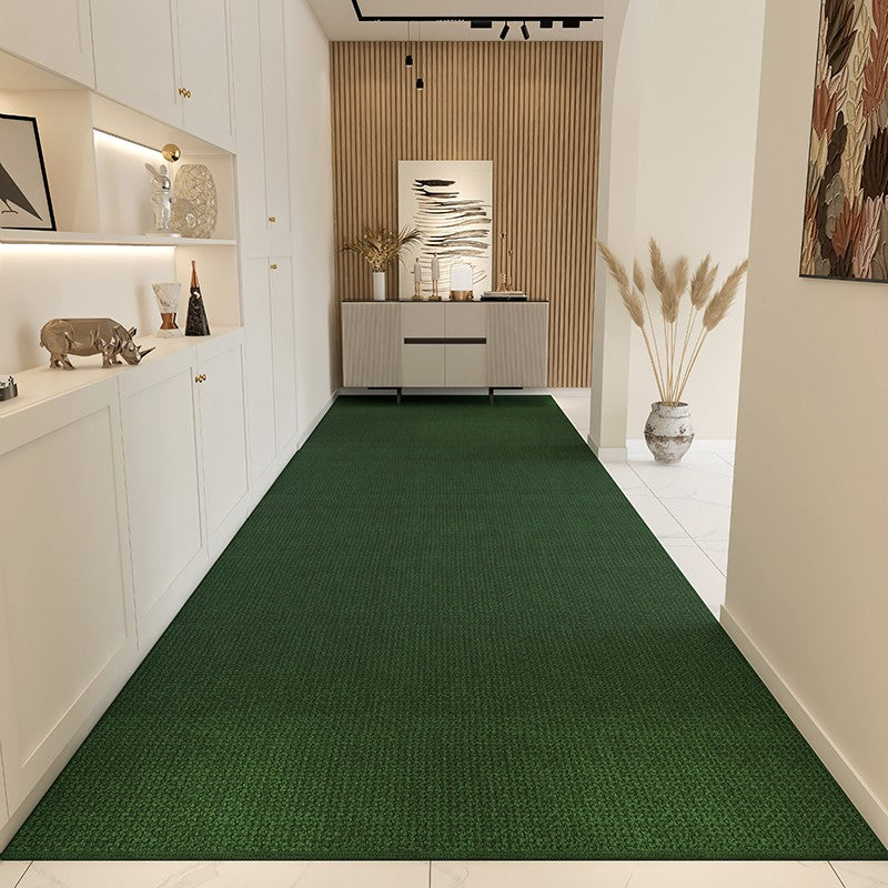 Green Contemporary Runner Rugs - Extra Long Narrow Washable Hallway Runner with Geometric Modern Design - Perfect for Entryway, Living Room, and High-Traffic Areas