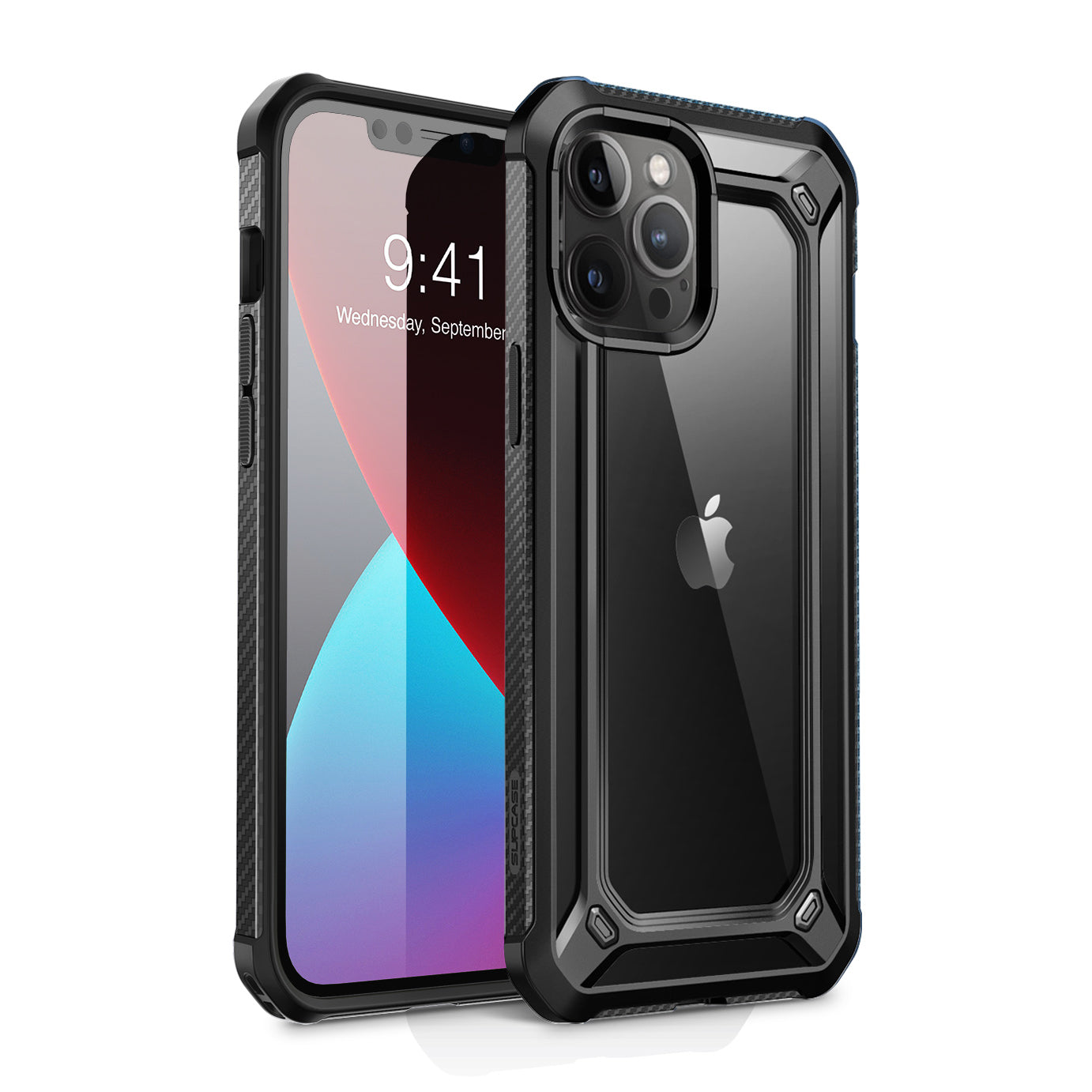 iPhone 12 Pro 6.1 Inch Unicorn Beetle Exo Clear Case - Shockproof Protective Cover with Raised Bezels for Screen Protection - Perfect for Everyday Use, Travel & Outdoor Activities