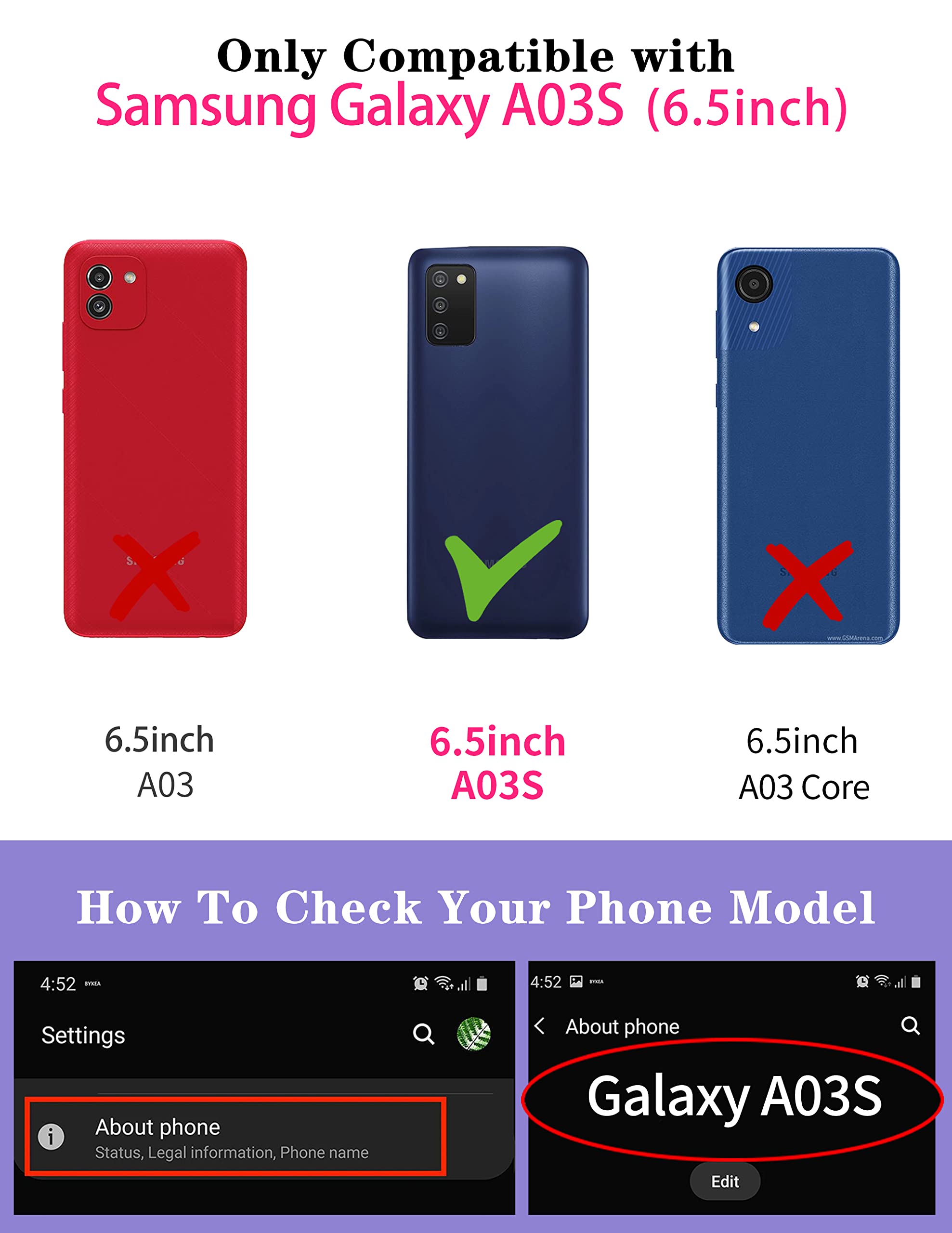 Goocrux Samsung Galaxy A03S Case - Cute Cheetah Print Phone Cover with Slide Camera Cover | Animal Design Protective Case for Women & Girls | Fashionable 6.5