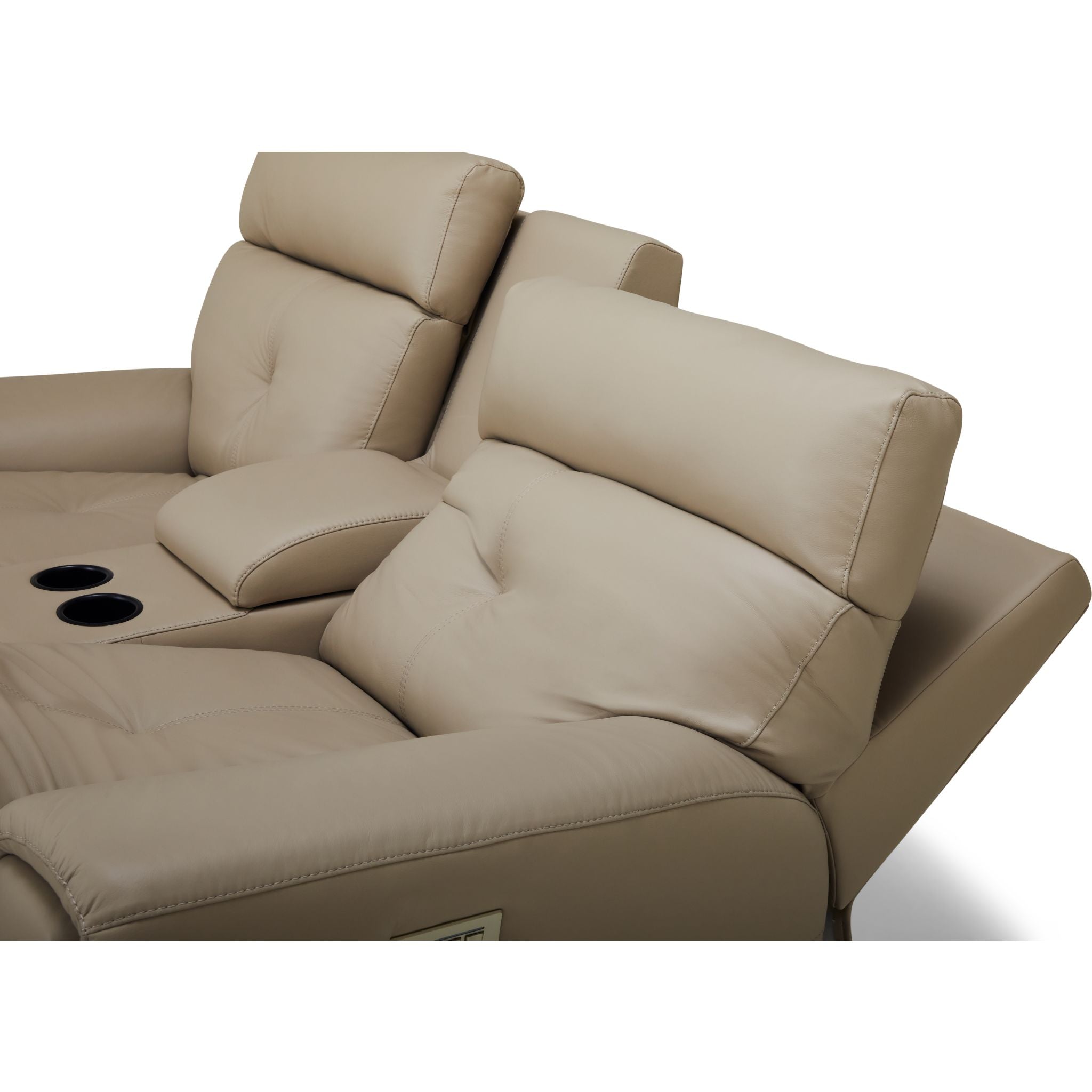 Aedon Power Reclining Loveseat with Adjustable Headrest & Lumbar Support - Modern Comfort for Living Room, Home Theater & Small Spaces - Bali Harvest Collection