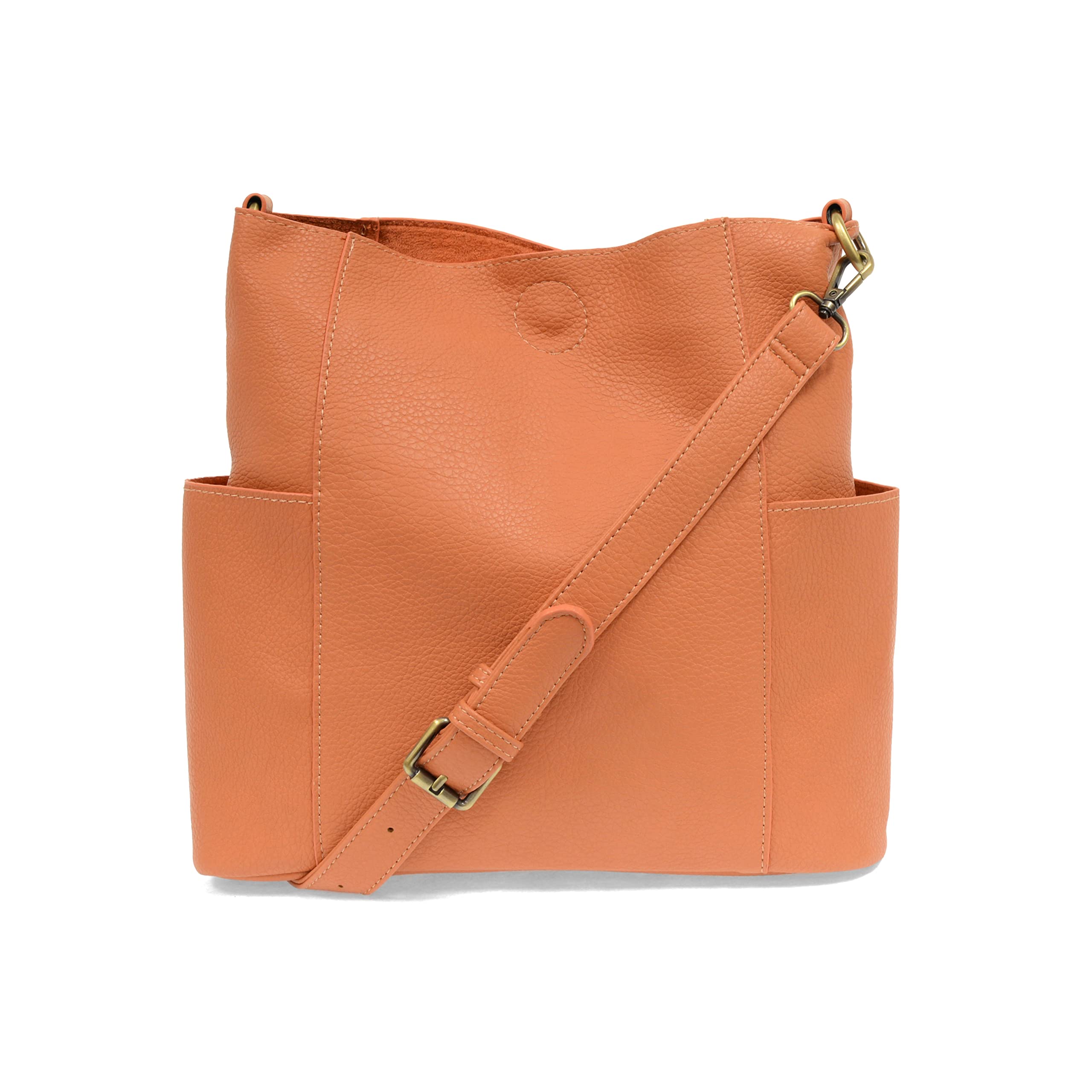 Joy Susan Side-Pocket Bucket Bag - Kayleigh Crossbody Handbag for Women, Fashionable Leather Shoulder Purse with Adjustable Strap, Perfect for Work, Travel & Daily Use