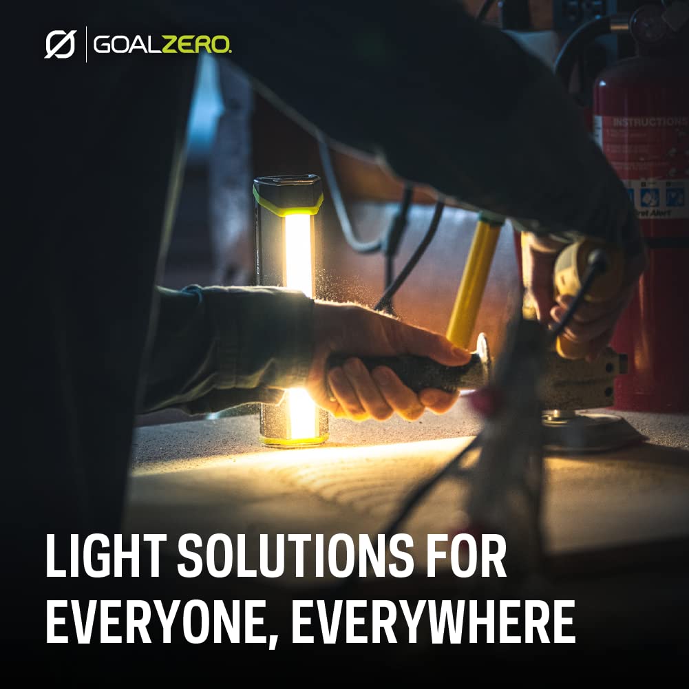 Goal Zero 500 Lumen Solar Rechargeable LED Flashlight - Weatherproof Torch Light & Portable Spotlight for Camping, Hiking, Emergency & Outdoor Adventures