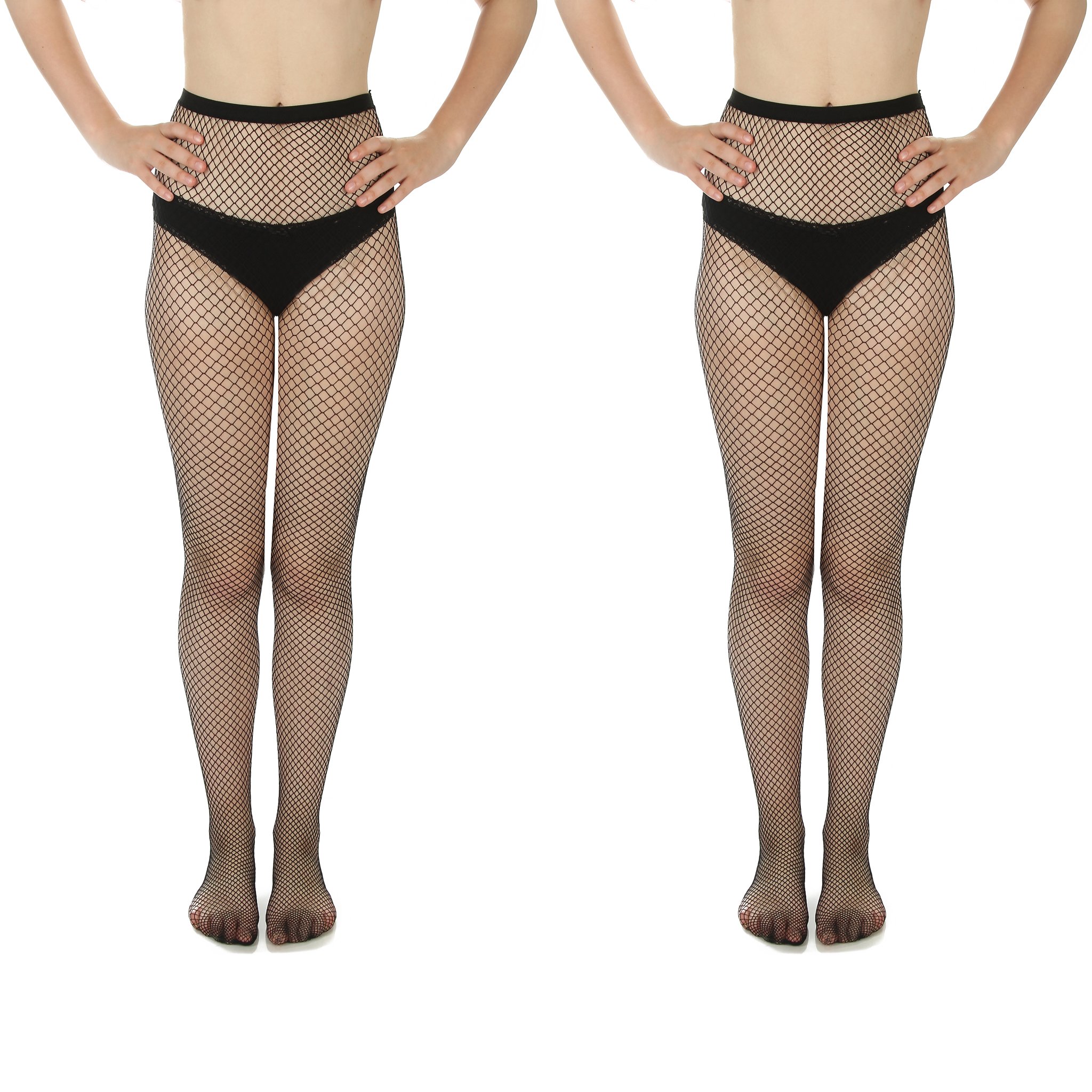 Silky Toes Fishnet Stockings for Women - 2 Pairs Sexy Sheer Tights with Comfortable Fit | Perfect for Parties, Cosplay, and Night Out Outfits