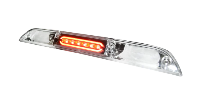 Ford F-150 2015-2020 3rd Brake Light Replacement with CREE XML LEDs - Clear Lens - Not Compatible with OEM Cargo Bed Camera Models - Perfect for Truck Upgrades & Nighttime Safety