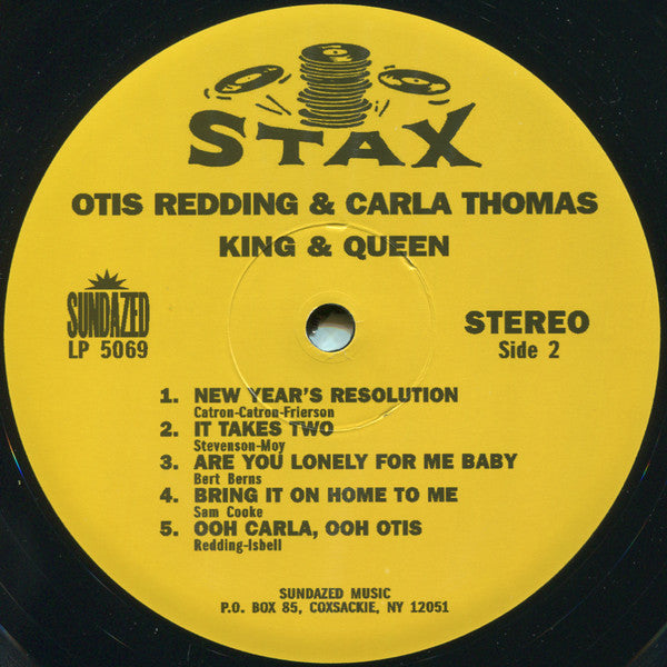 Otis Redding & Carla Thomas - King & Queen Vinyl LP Album Reissue (VG+ Condition) - Perfect for Soul Music Collectors & Vinyl Enthusiasts