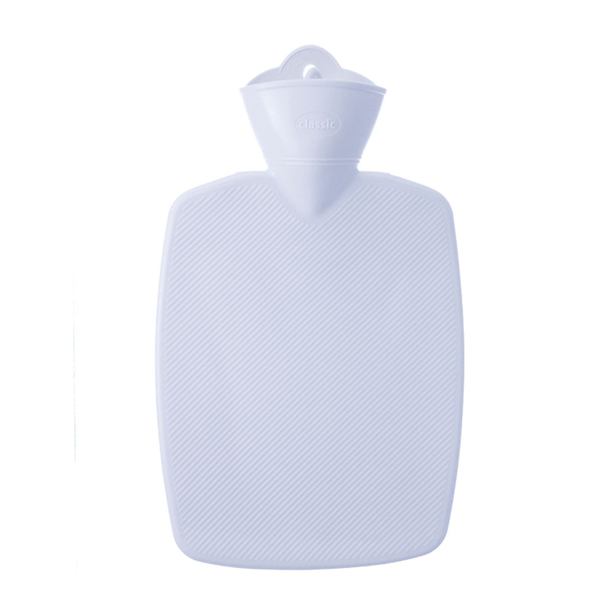 1.8L Classic White Hot Water Bottle - Rubber-Free, BPA-Free for Pain Relief & Warmth - Perfect for Cold Nights, Menstrual Cramps & Winter Comfort