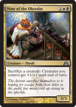 Magic The Gathering - Maw of The Obzedat (83) - Dragon's Maze - Foil Trading Card - Collectible MTG Card for Deck Building & Strategy Games