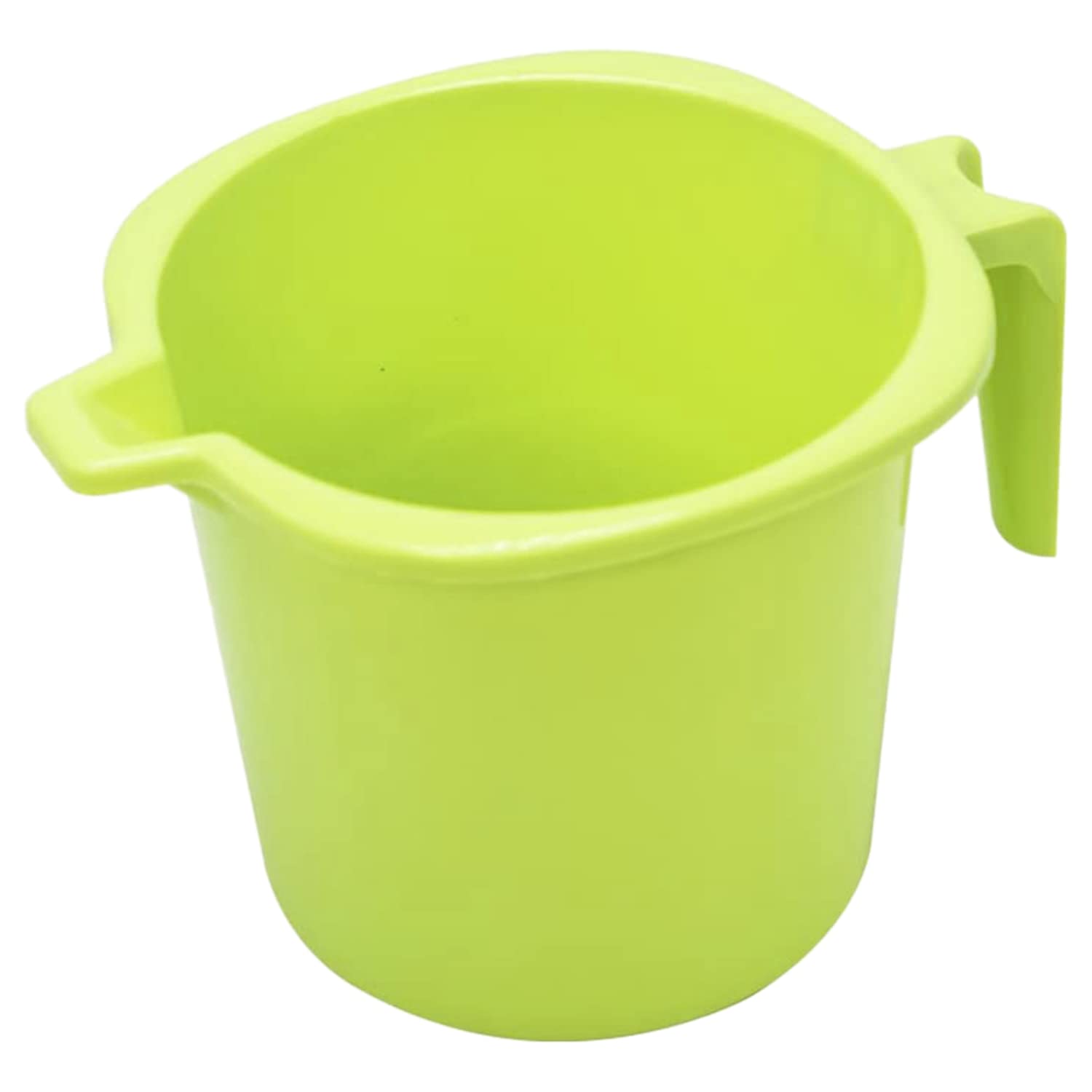 Kuber Industries 2L Large Square Plastic Bathroom Mug - Pack of 2, Green (50KM0849) - Perfect for Bathroom Storage, Toothbrush Holder & Shower Organization