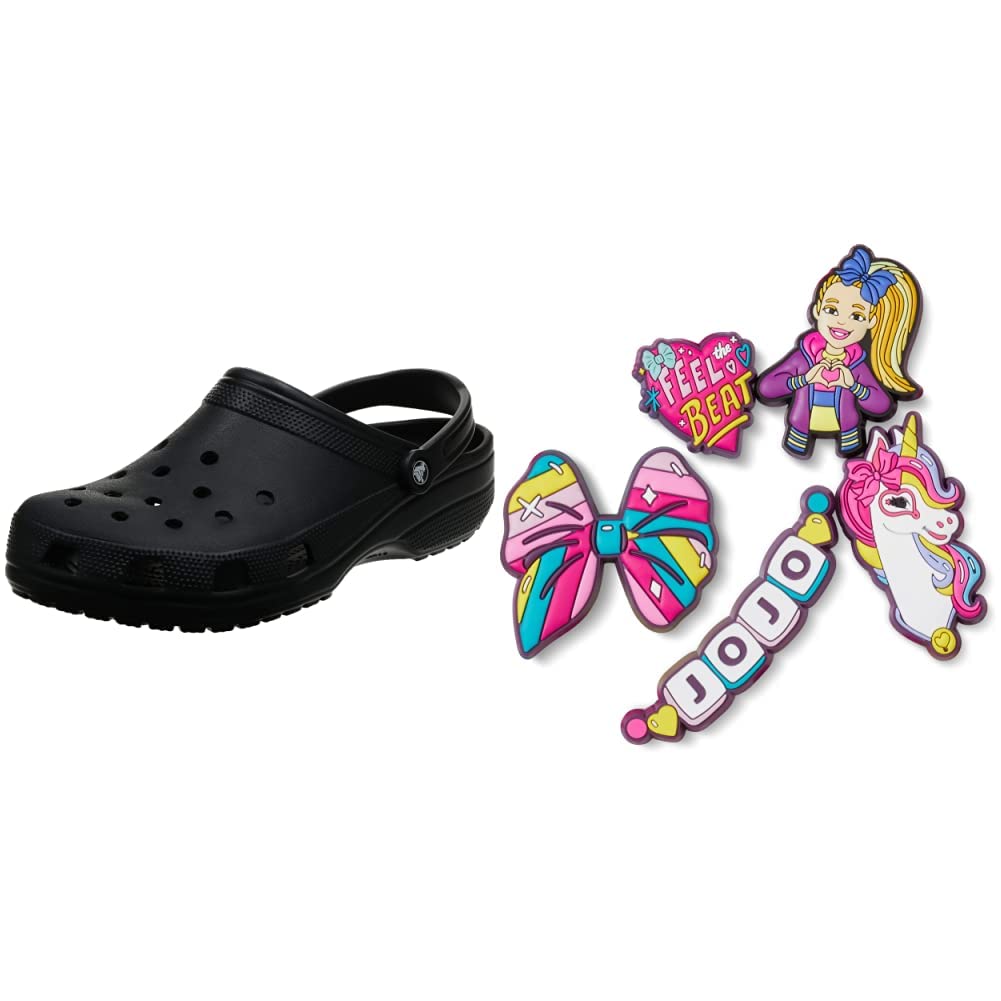 Crocs Classic JoJo Siwa Jibbitz Shoe Charms Clogs - Fun & Customizable Comfort for Kids & Teens | Perfect for School, Play & Everyday Wear