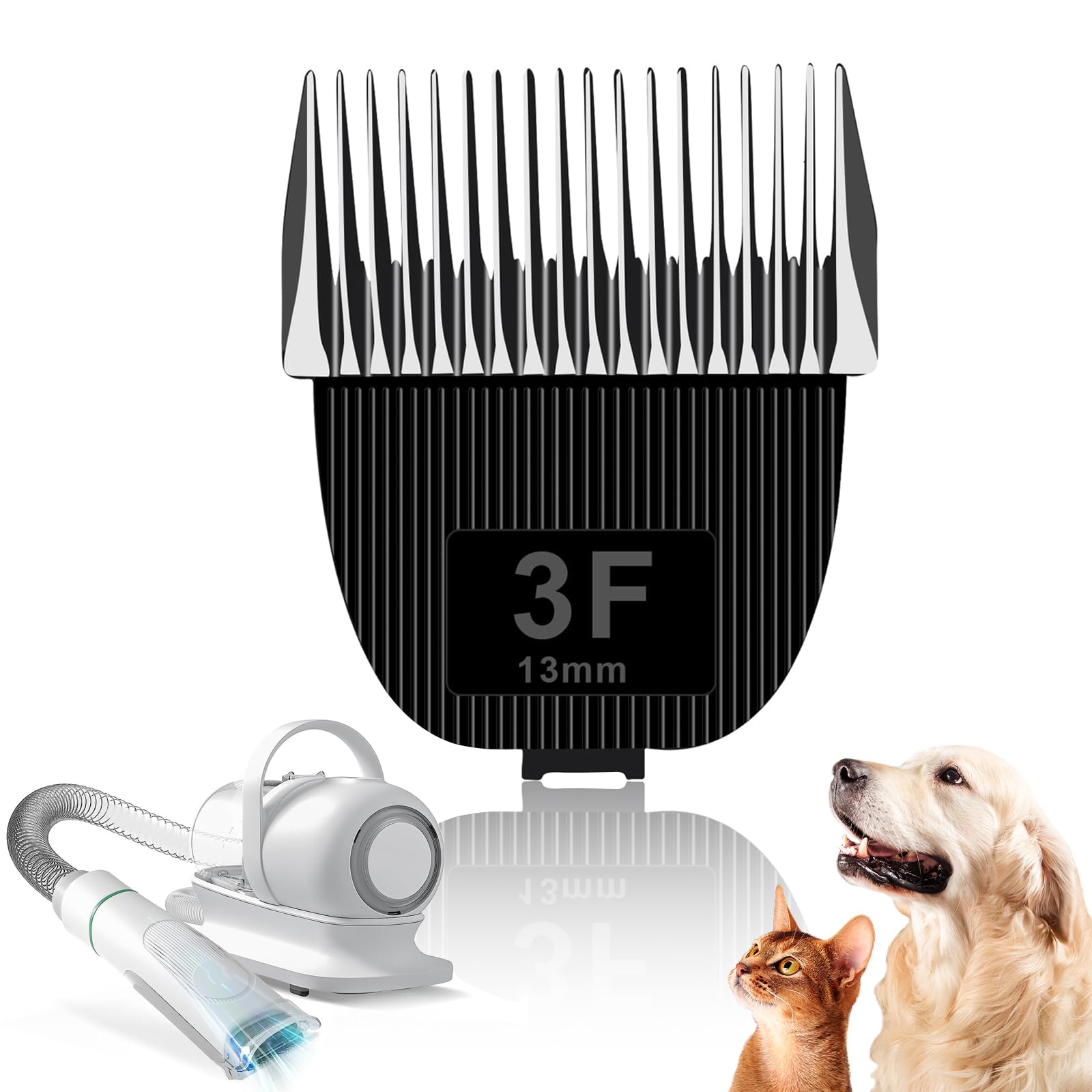 Nebot P1 Pro Pet Grooming Kit & Vacuum Replacement Blade - 3F Size, 1/2