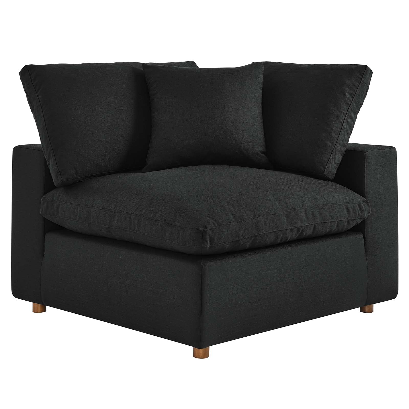 Modway Commix Down-Filled Overstuffed 8-Piece Sectional Sofa Set - Plush Upholstered Living Room Furniture for Large Spaces & Family Gatherings