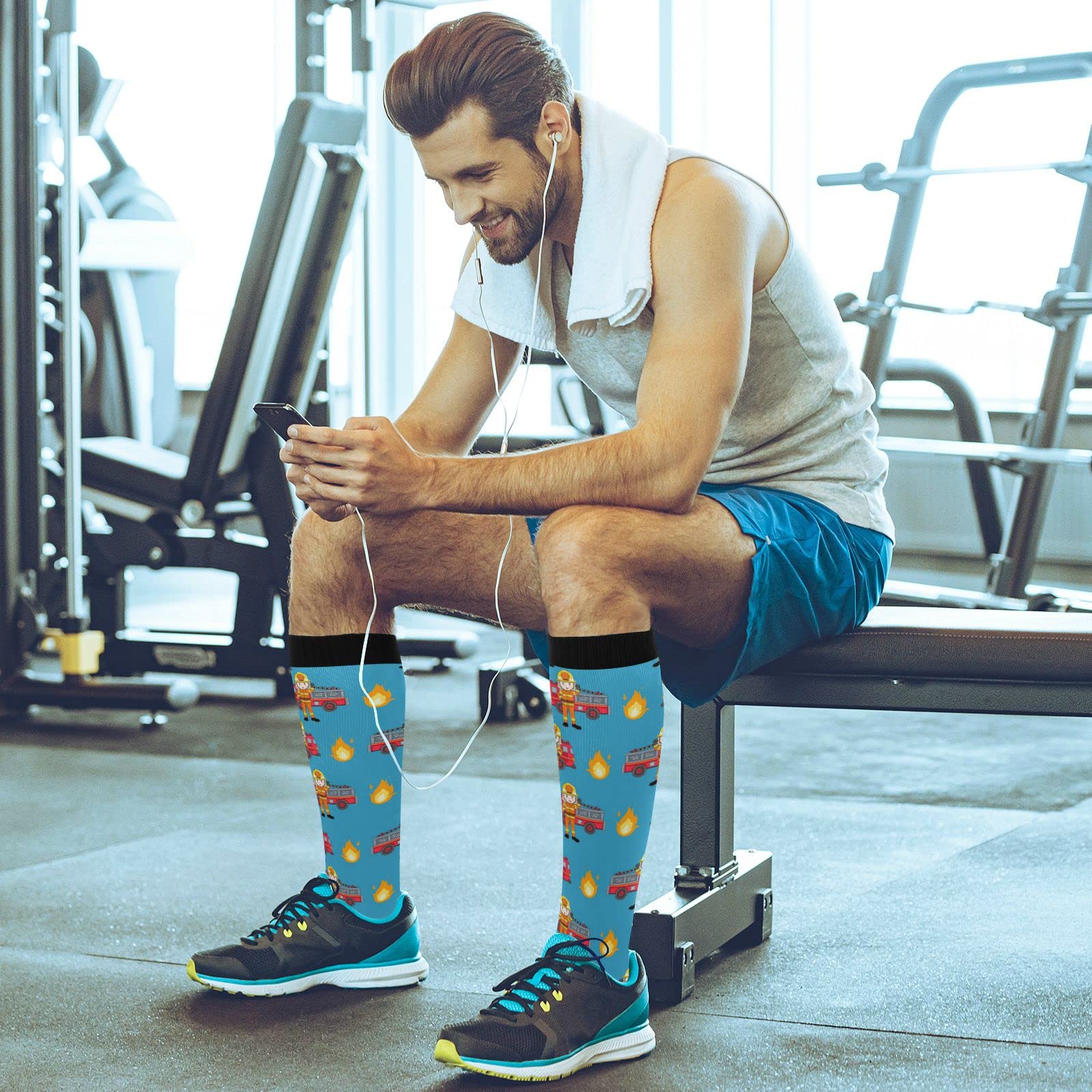 CBBYY Women's Funny Cute Athletic Crew Socks - Comfortable Casual Tube Socks for Running, Gym, Workout & Everyday Wear