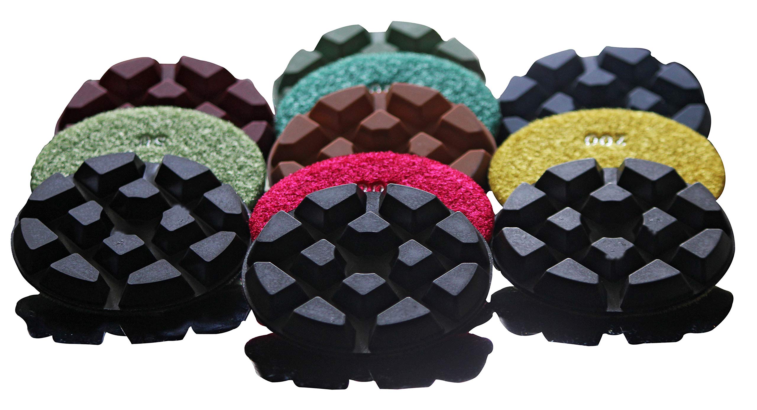 Stadea 7-Piece Diamond Floor Polishing Pads Set for Concrete, Marble & Stone Floors – Perfect for Professional & DIY Floor Restoration & Polishing Projects
