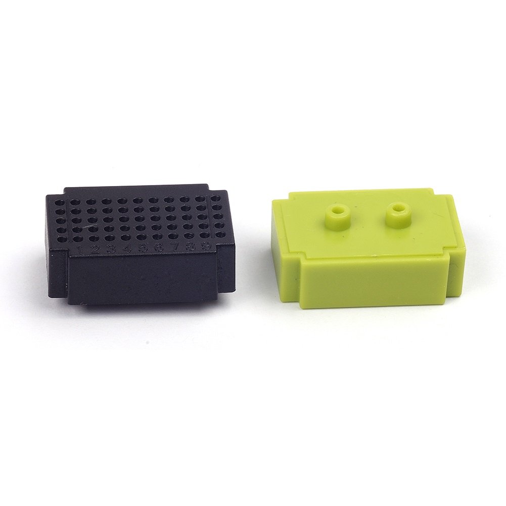 55 Tie Points Mini Solderless Breadboard for Arduino - 3x2cm Prototype PCB Circuit Board Kit (Pack of 7) - Perfect for DIY Electronics Projects, Robotics & STEM Education