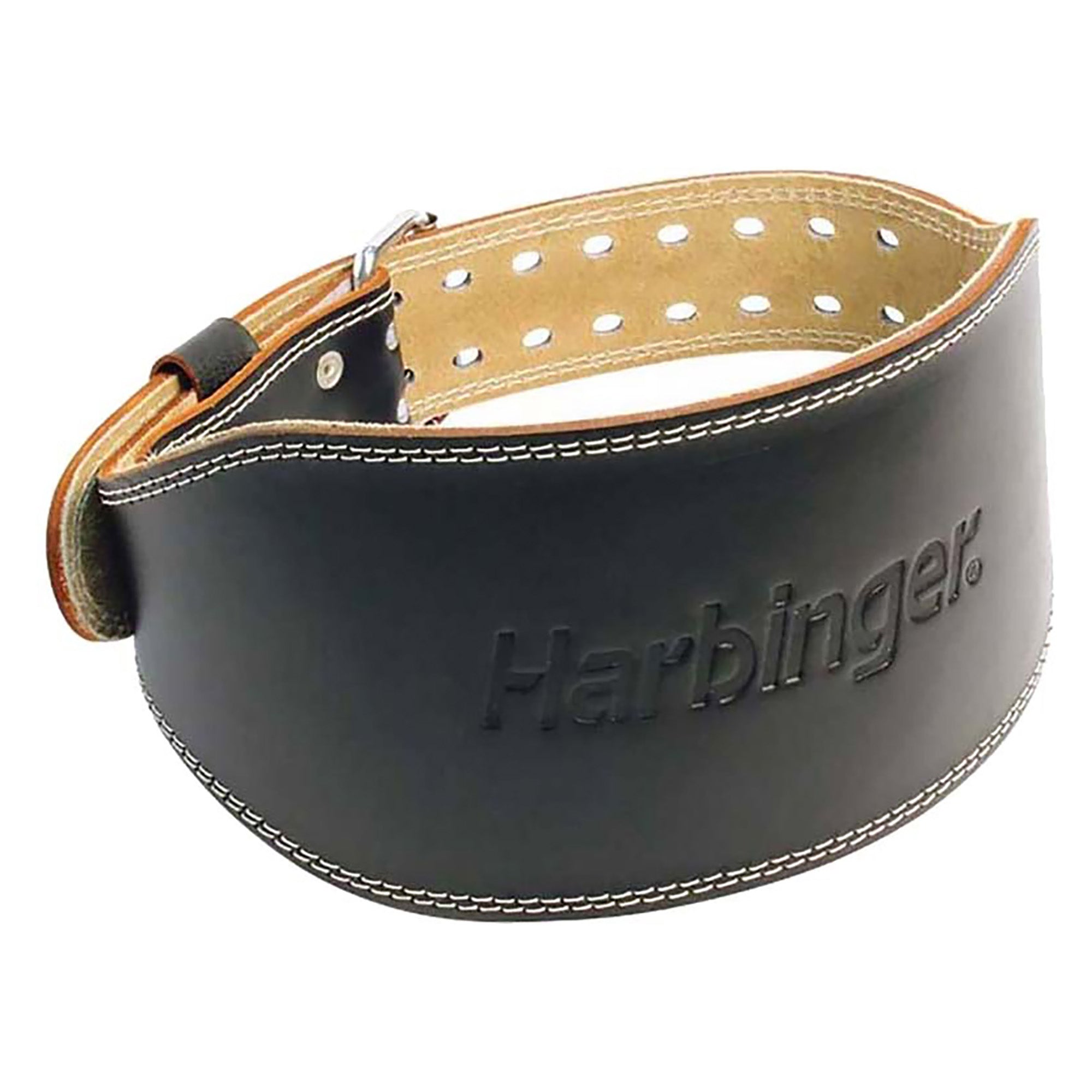 6 Inch Padded Leather Belt for Men - Genuine Leather Wide Comfort Belt with Adjustable Buckle - Perfect for Casual Wear, Work & Outdoor Activities
