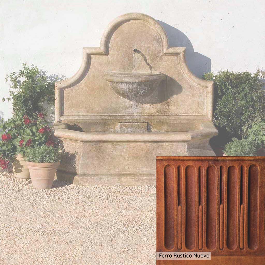 Campania International Andalusia Wall Fountain - Outdoor Garden Decor, Spanish-Inspired Water Feature for Patio, Yard & Landscape Design