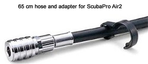 ScubaPro Low Pressure Hose & Adapter for Air2 Inflator - Compatible with Scuba Diving Regulators | Perfect for Underwater Breathing Gear Maintenance & Repair