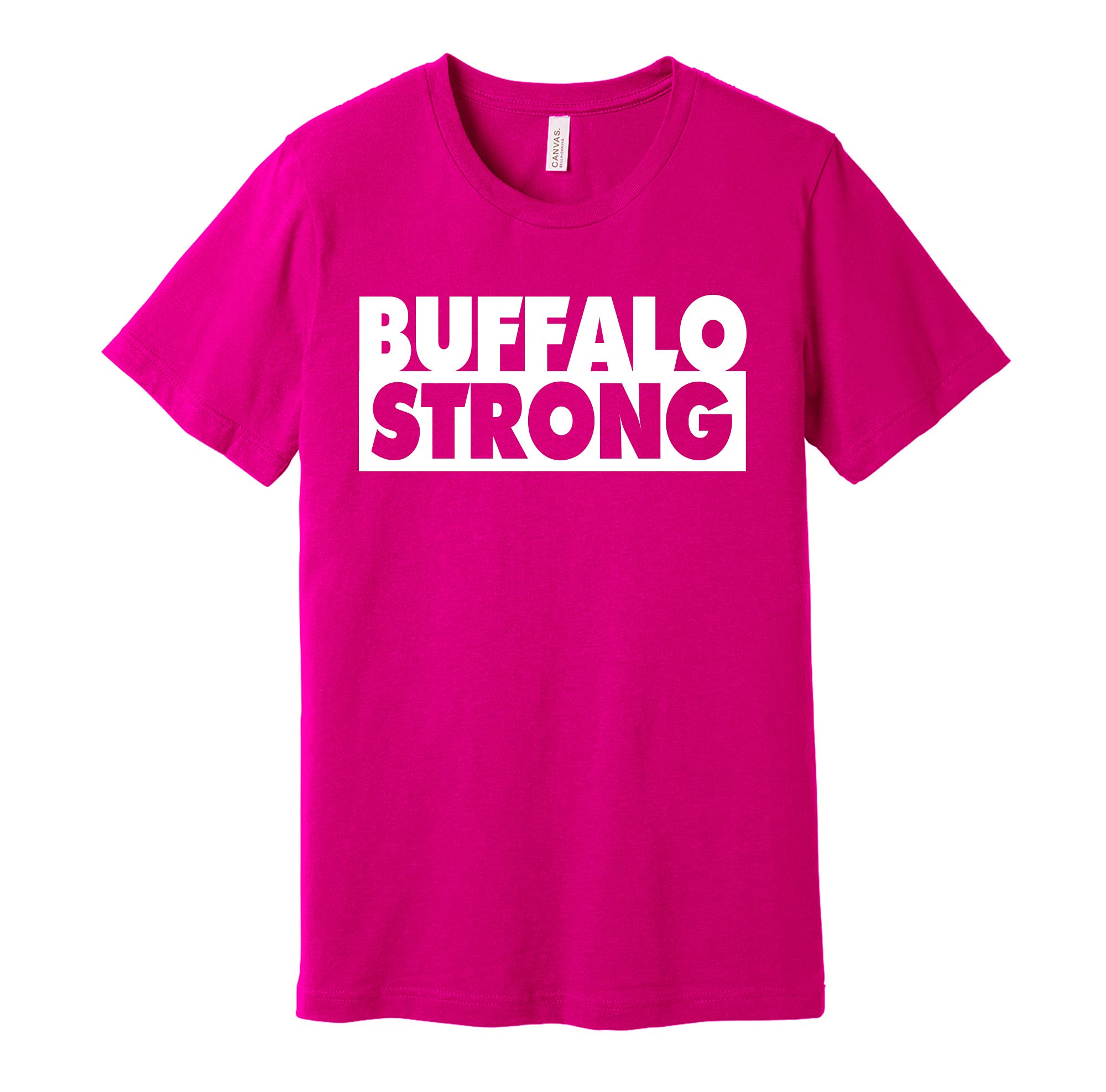 Buffalo Strong Pride T-Shirt - Black, White, Grey or Pink - Death Ray Prints - Perfect for Buffalo Fans, Sports Events & Casual Wear