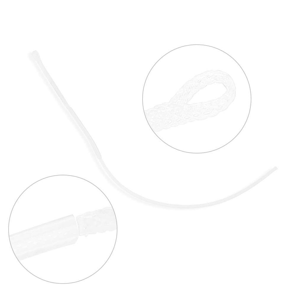**10PCS White 50LB Fly Fishing Line Loops Connector - Durable Fly Loop Tackle Accessory for Trout, Bass & Saltwater Fishing | Perfect for Fly Tying & Leader Connections**