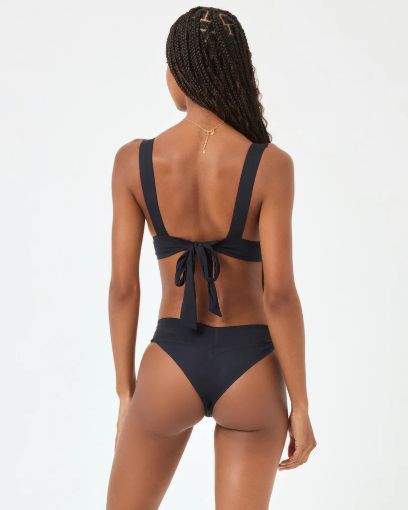 L*Space Women's Quinn Classic Swimsuit Bottom - Black | High Waisted Bikini Bottoms for Women | Perfect for Beach, Pool & Vacation