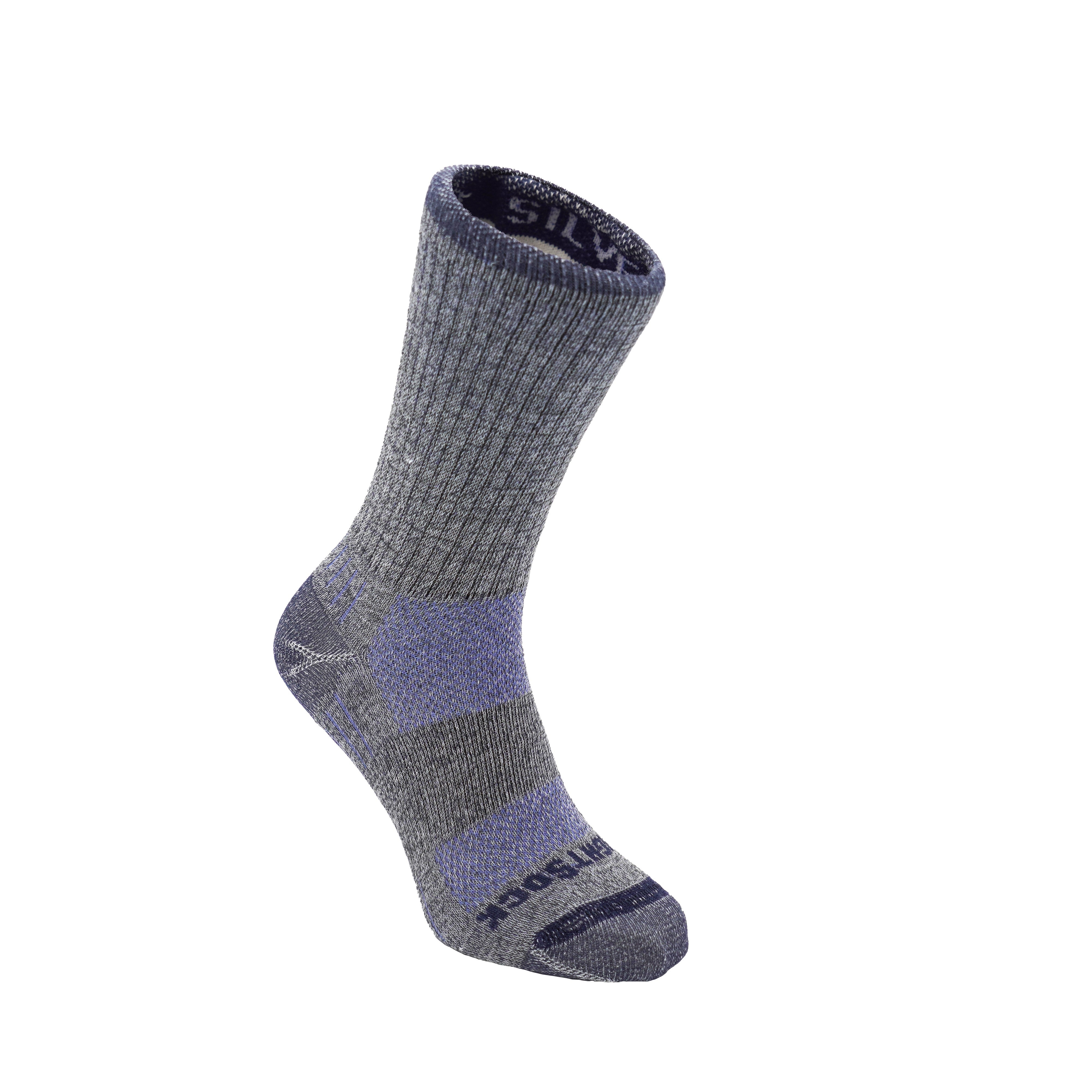 Silver Escape Crew Anti-Blister System Socks - Moisture-Wicking & Breathable for Hiking, Running, and Outdoor Activities - Prevent Blisters & Keep Feet Dry