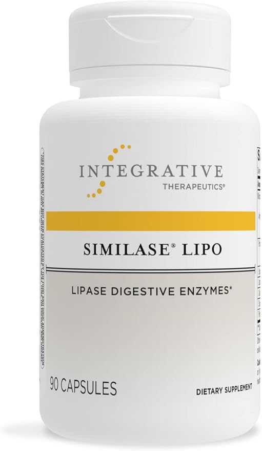 Integrative Therapeutics Similase Lipo - Digestive Enzyme Supplement for Fat & Protein Digestion - Supports Healthy Digestion After Meals - Ideal for Weight Management & Gut Health