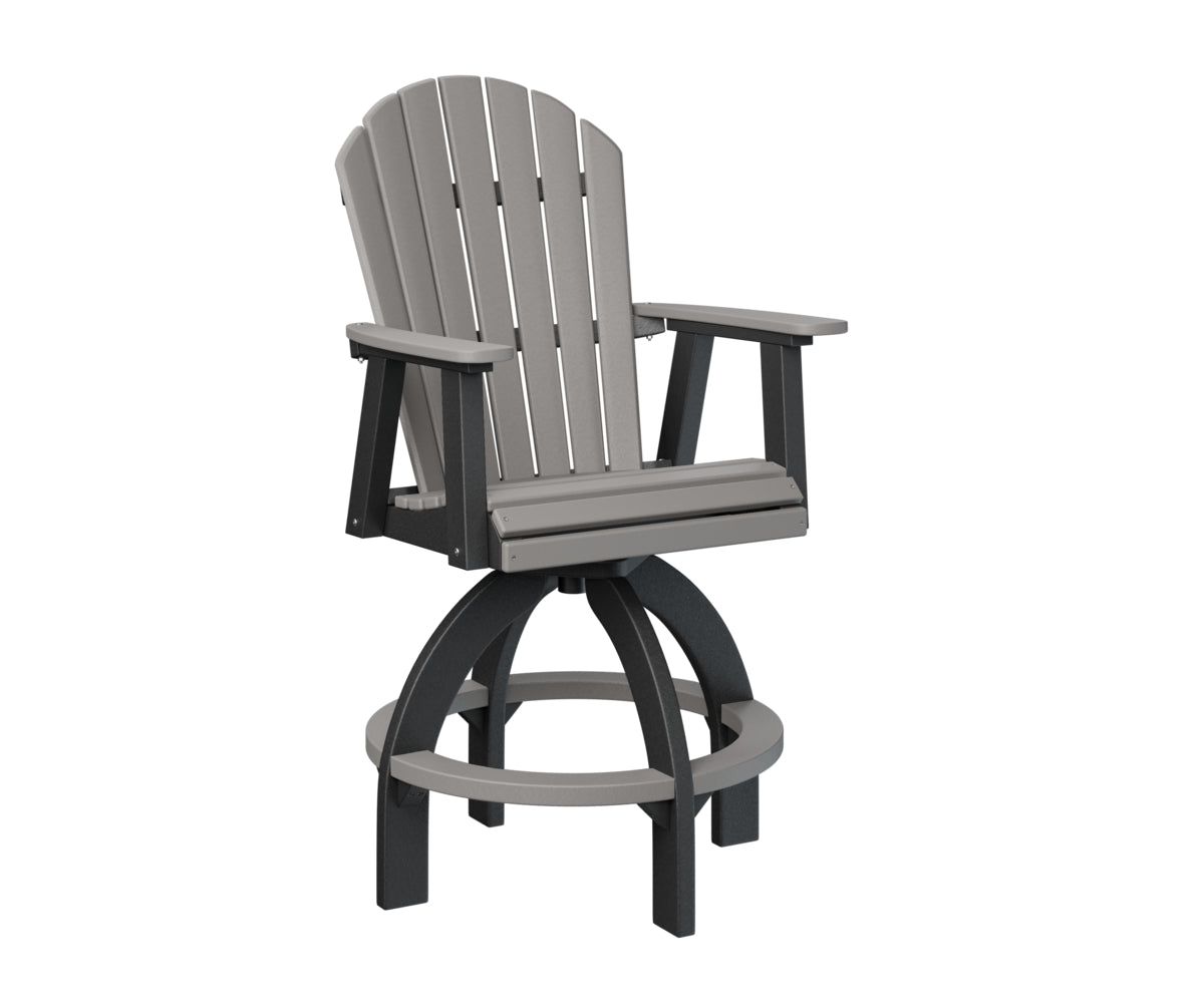 Berlin Gardens Comfo Back Swivel Bar Chair - Adjustable Height Counter Stool for Kitchen Island, Breakfast Nook & Home Bar - Comfortable Swivel Seat with Back Support