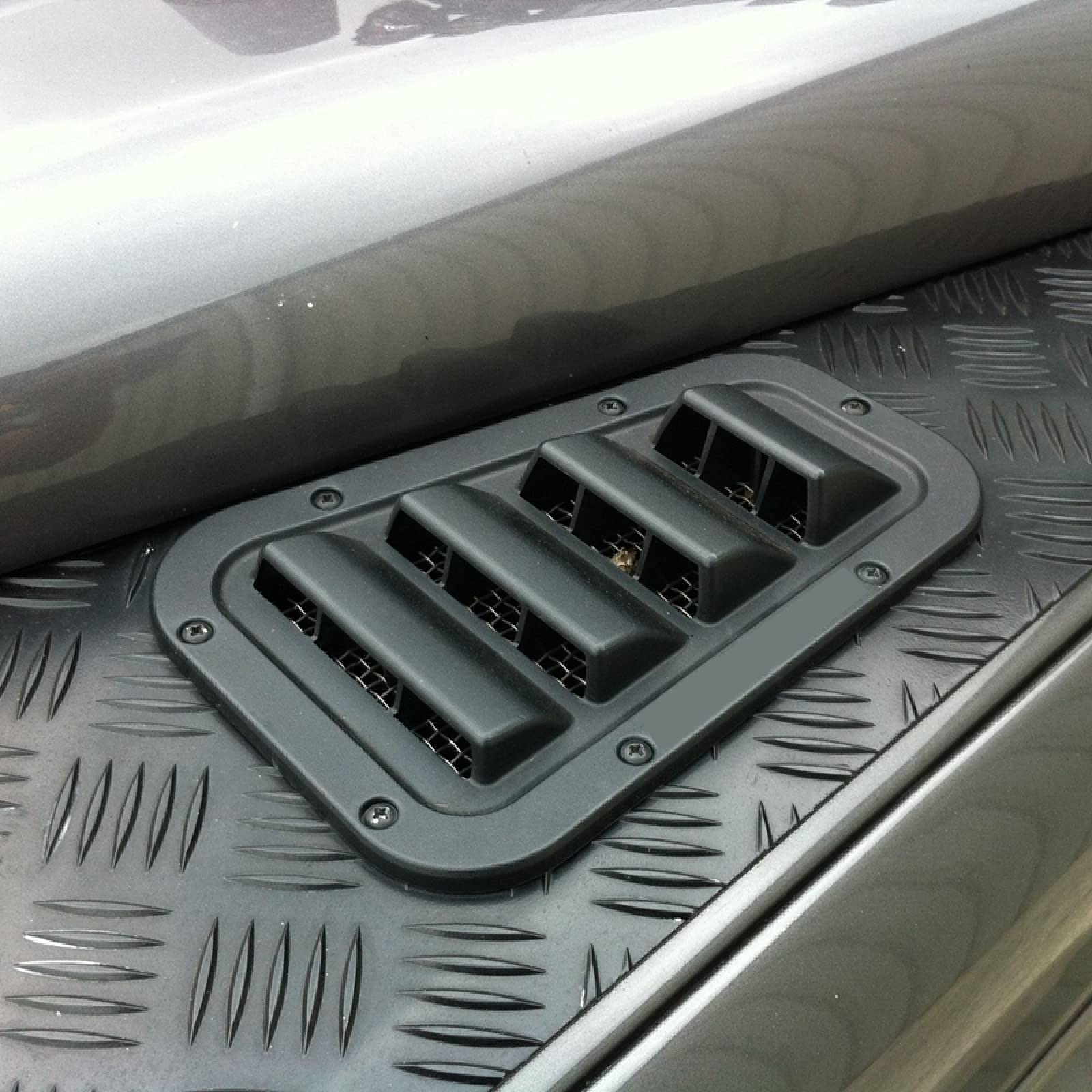 Land Rover Defender 2004-2019 Front Bonnet Vents Hood Side Trim Cover - Premium Air Flow Intake Cover for Improved Engine Cooling | Perfect for Off-Roading & Adventure Vehicles