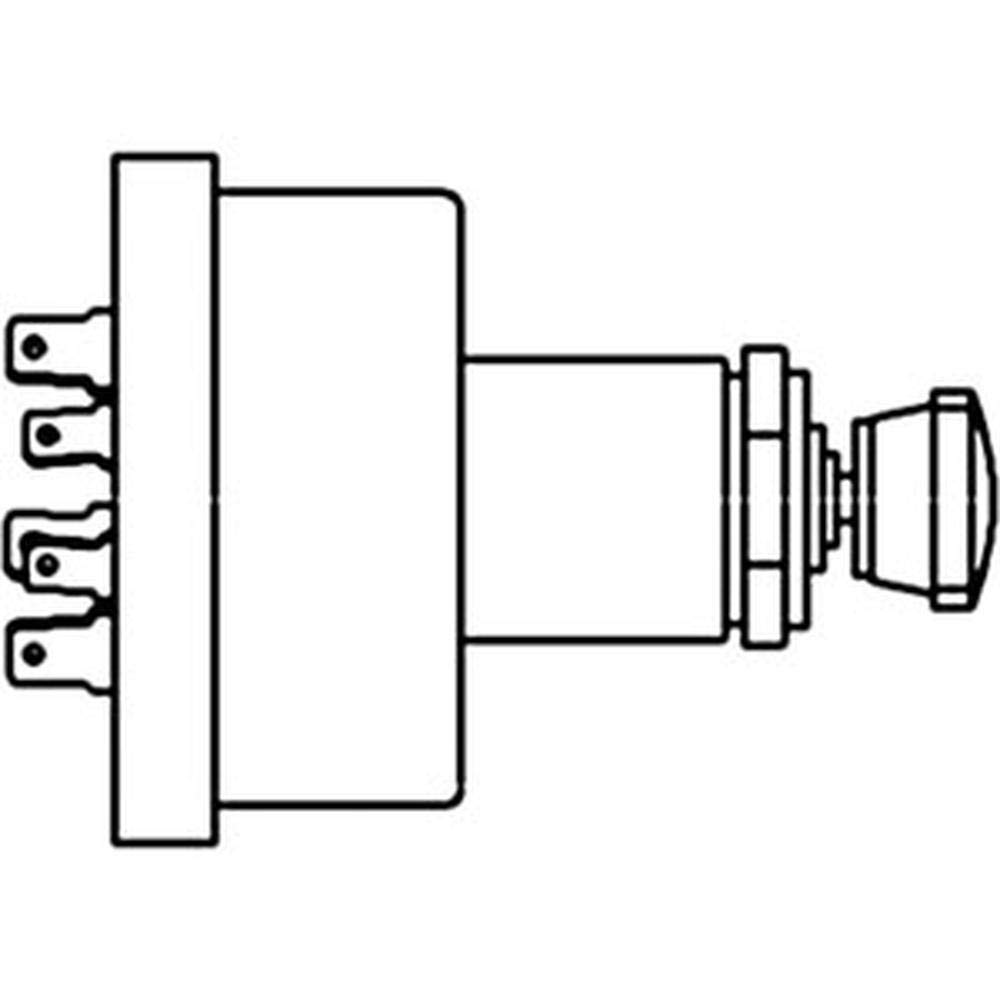504812M1 Replacement Light Switch Compatible with Massey Ferguson Tractors - Replaces OEM Part 772954M1 | Perfect for Tractor Lighting Repair & Maintenance