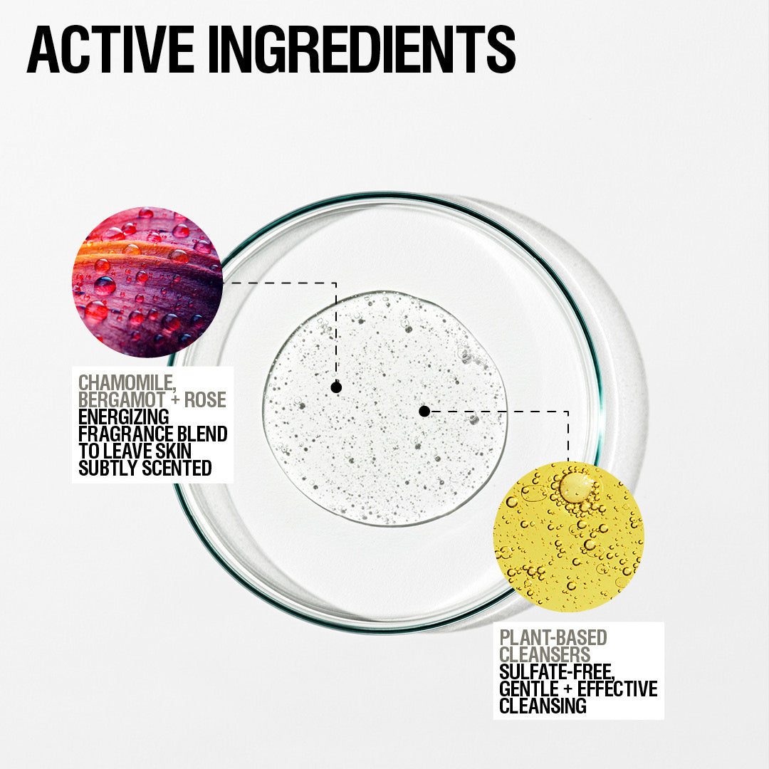 Grown Alchemist Energizing Body Wash with Chamomile, Bergamot & Rose - Hydrating & Refreshing Shower Gel for Dry Skin - Perfect for Morning Showers & Post-Workout Refreshment