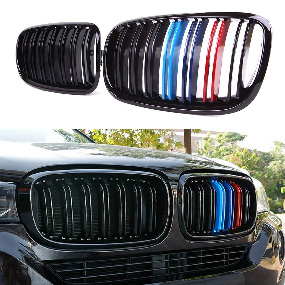 BMW X5 X6 E70 E71 Front Grille Grill Double Kidney Replacement (2008-2014) - Perfect for Car Upgrades & Customization