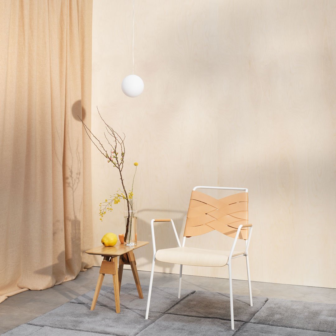 Mack Chuck Arco Mini Side Table - Modern Scandinavian Design by House Stockholm - Perfect for Living Room, Bedroom, or Office Decor