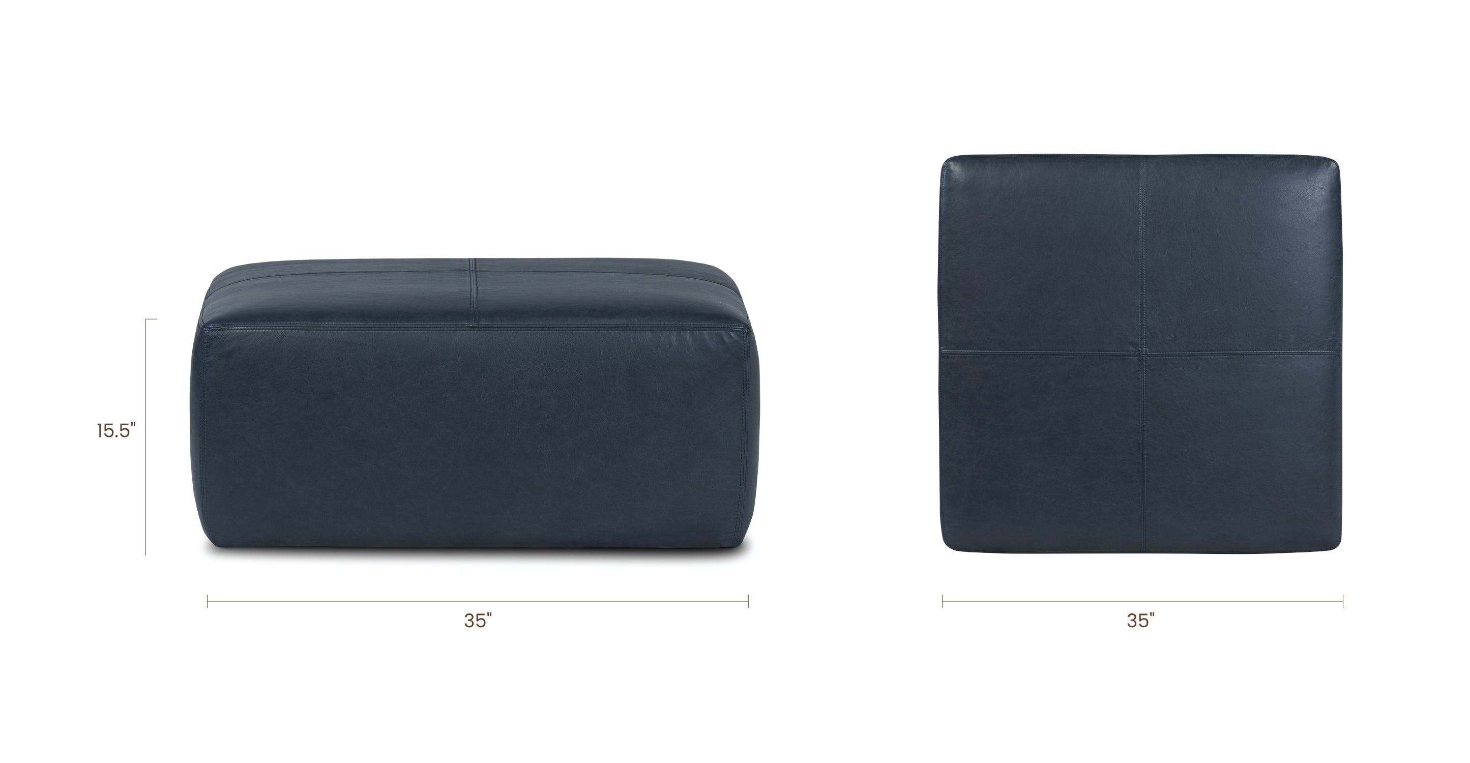 Sequoia Ottoman - Stylish and Comfortable Footstool for Living Room, Bedroom, or Office - Perfect for Relaxing, Reading, or Extra Seating