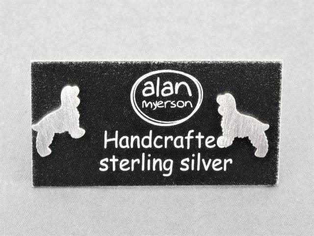 Premium Sterling Silver Dog Stud for Spaniels - Perfect for Pet Jewelry & Grooming Accessories