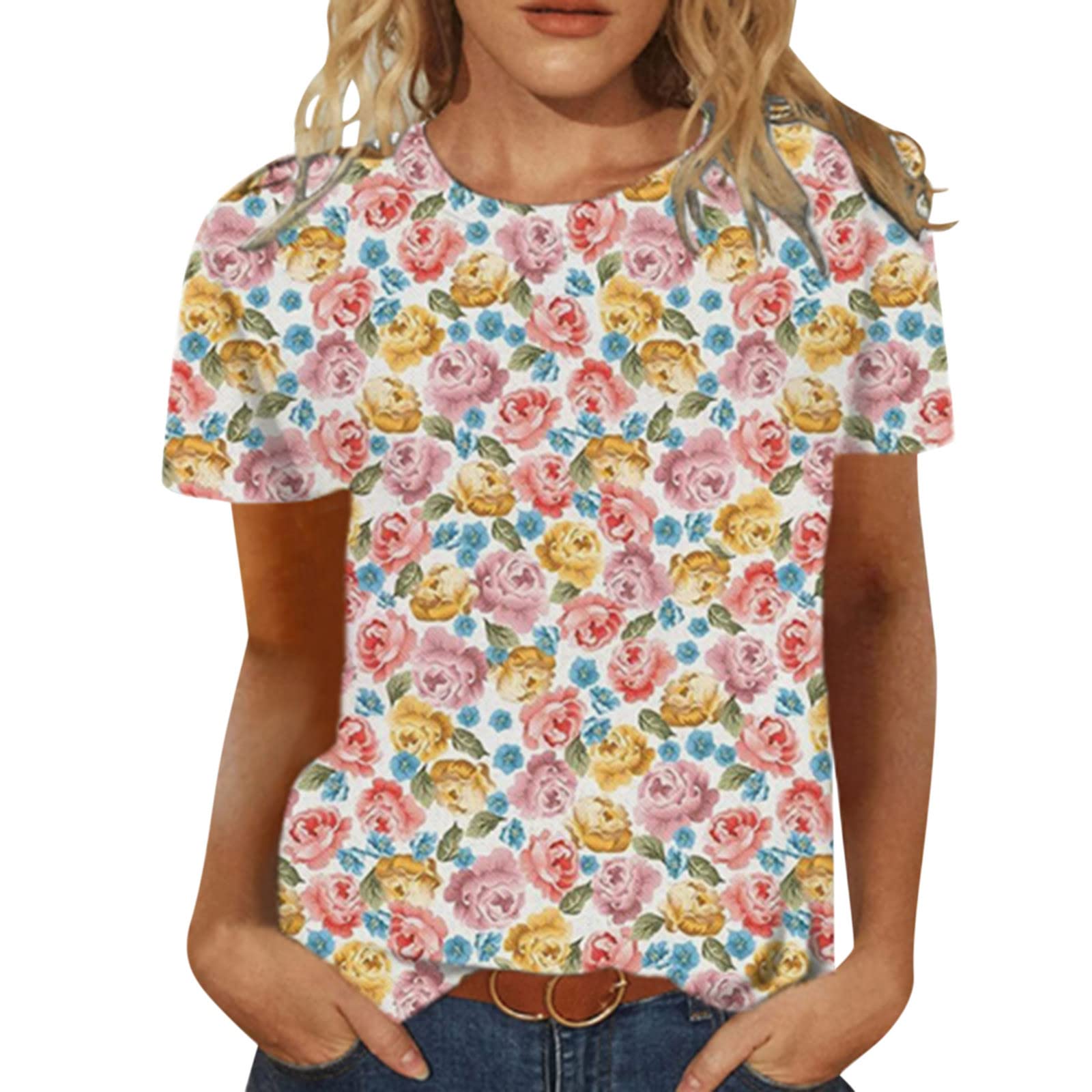 Women's Loose Casual Short Sleeve T-Shirt - Cute Blouse Top for Everyday Wear | Perfect for Work, Weekend & Summer Outfits